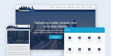 Website design for City of Atlanta
