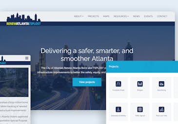Website design for City of Atlanta