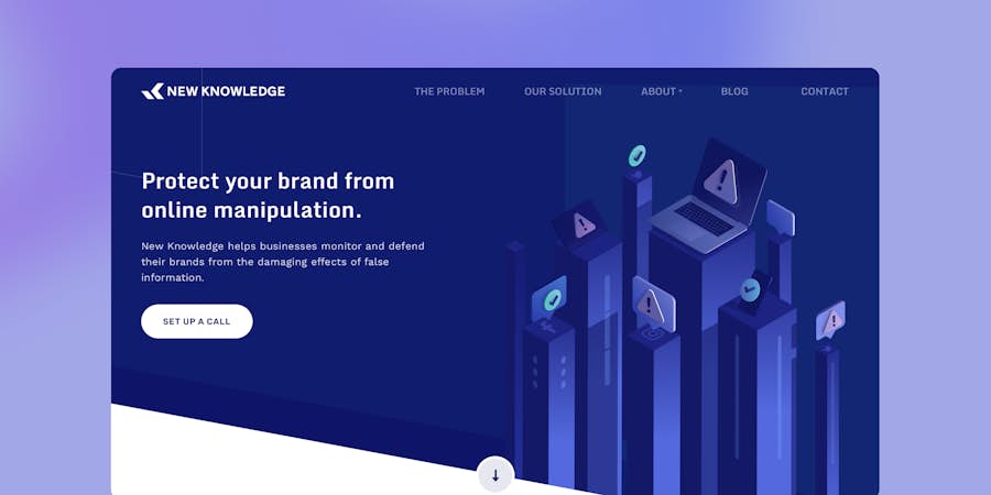 Website design for New Knowledge